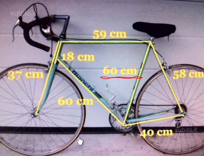 Framehoogte bepalen van een vintage racefiets