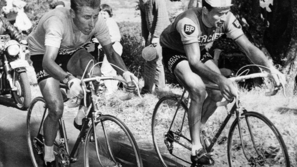 Jacques Anquetil en Raymond Poulidor