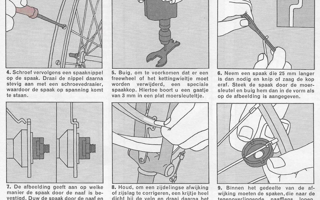 Onderhoud fiets – vervangen spaken en richten van een wiel