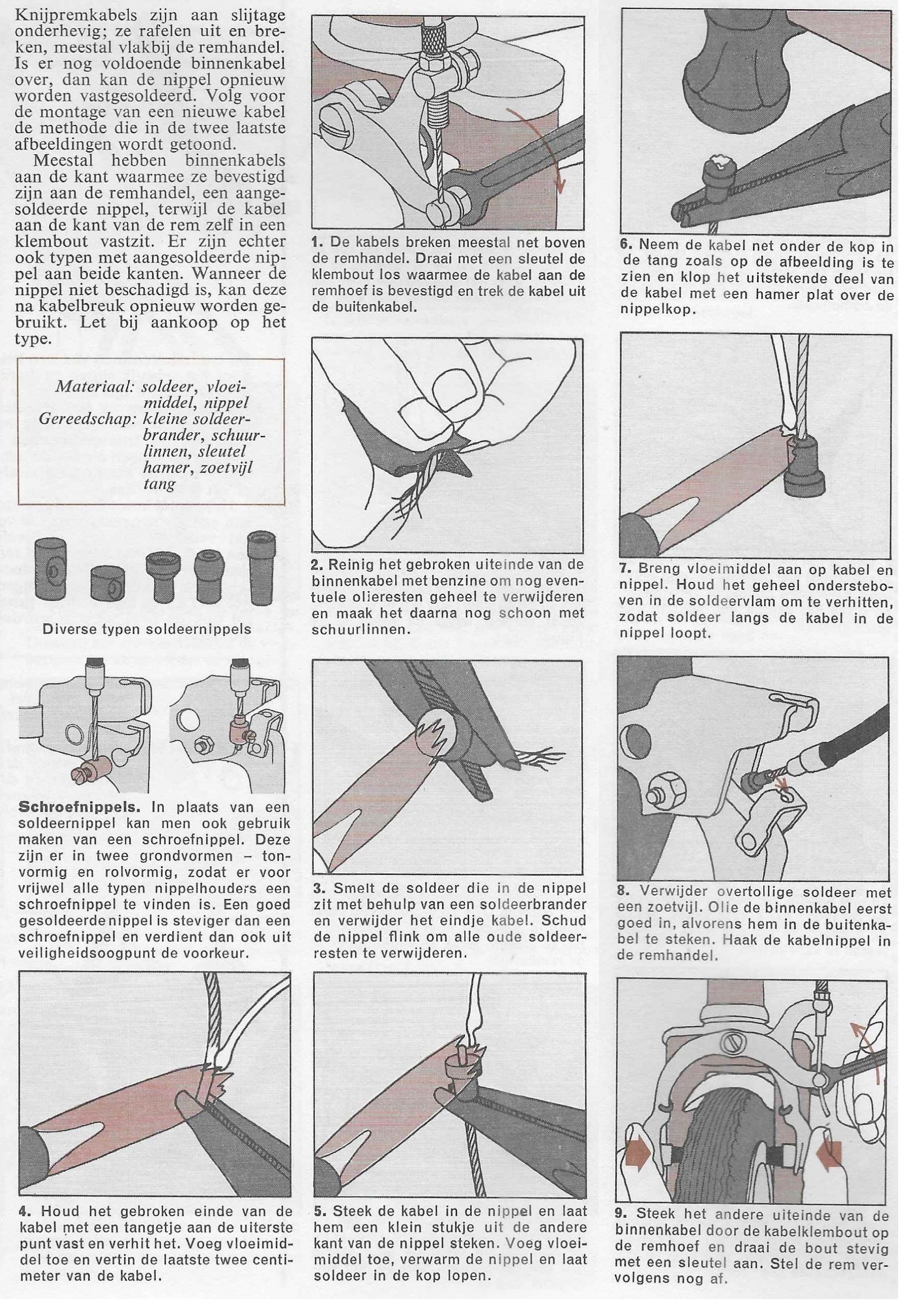 kleinhandel Atlas Geletterdheid Onderhoud fiets - Reparatie van een gebroken remkabel | Vintagefiets