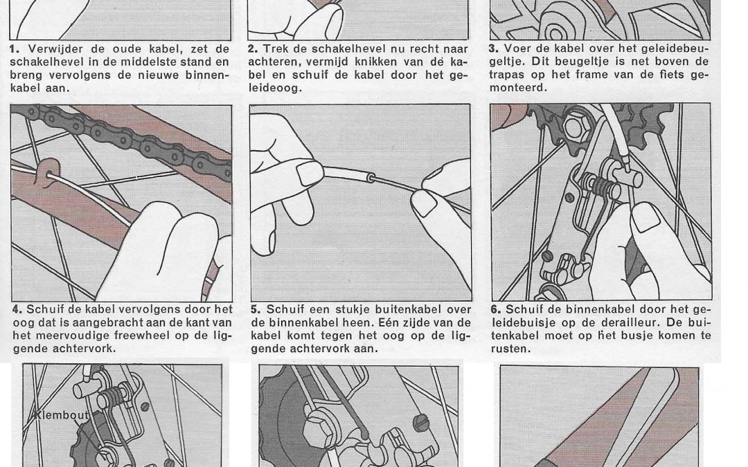 Onderhoud fiets – vervangen van een derailleurkabel