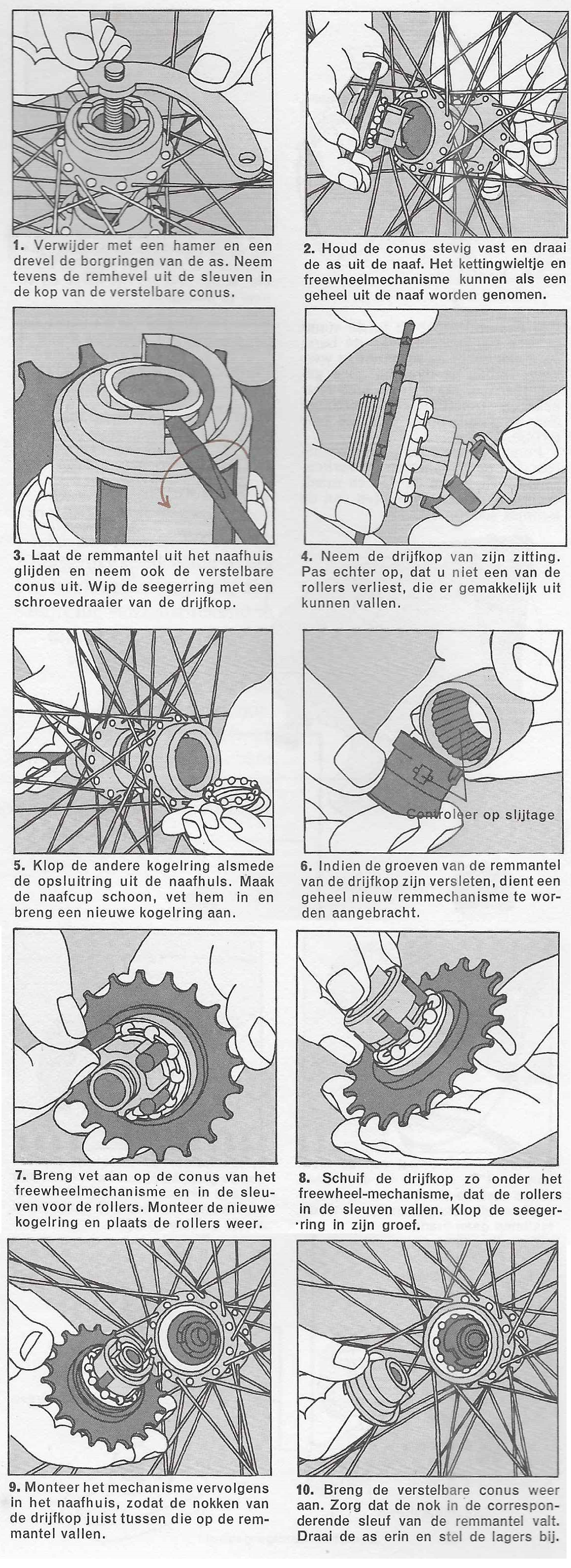 Ontmoedigd zijn Pekkadillo Gewoon Onderhoud fiets - vernieuwen lagers van een remnaaf | Vintagefiets