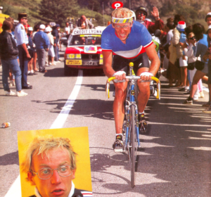 Laurent Fignon tijdens de Tour van 1983