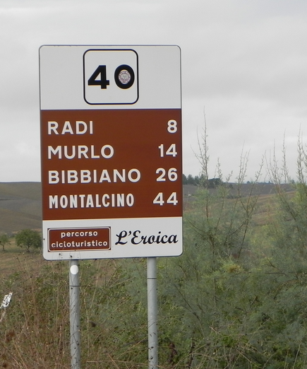 Het vaste parcours van de Eroica